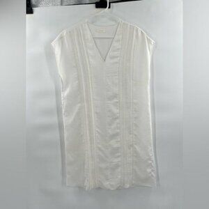 All Row white shift dress size S sleeveless